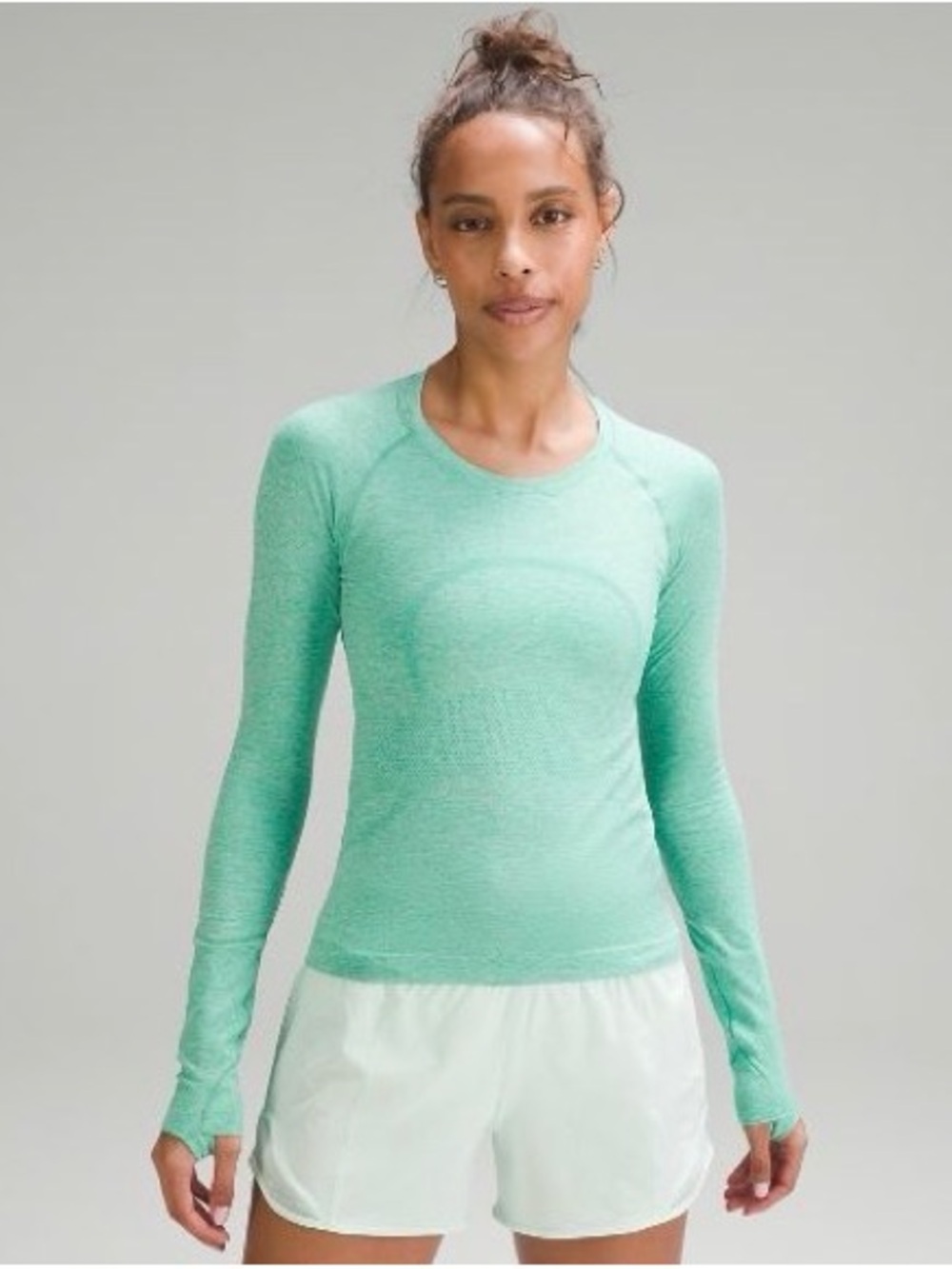 lululemon athletica Swiftly Tech Long-Sleeve Race Length Sz 8 Maldives Green